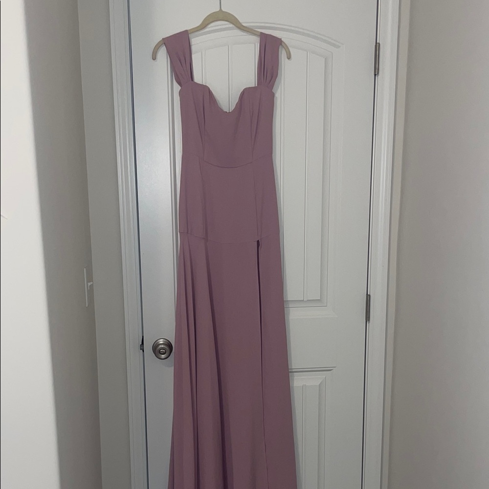 Elegant Lavender Evening Gown